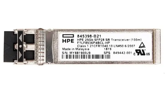 HP 25GB SFP28 SR 100M Transceiver 845398-B21